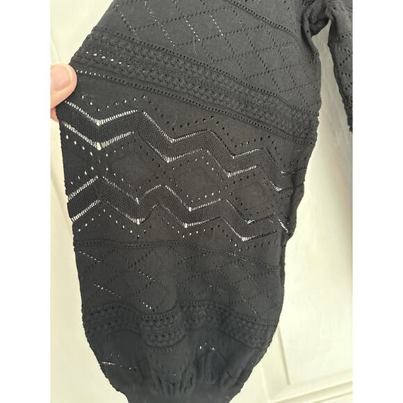 NWT Lot X 2 Lightweight Eyelet Sweaters Sz Med American Eagle Banana Republic - Picture 12 of 14